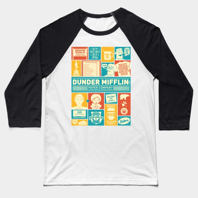 Dunder Mifflin Baseball T-Shirt by Oneskillwonder